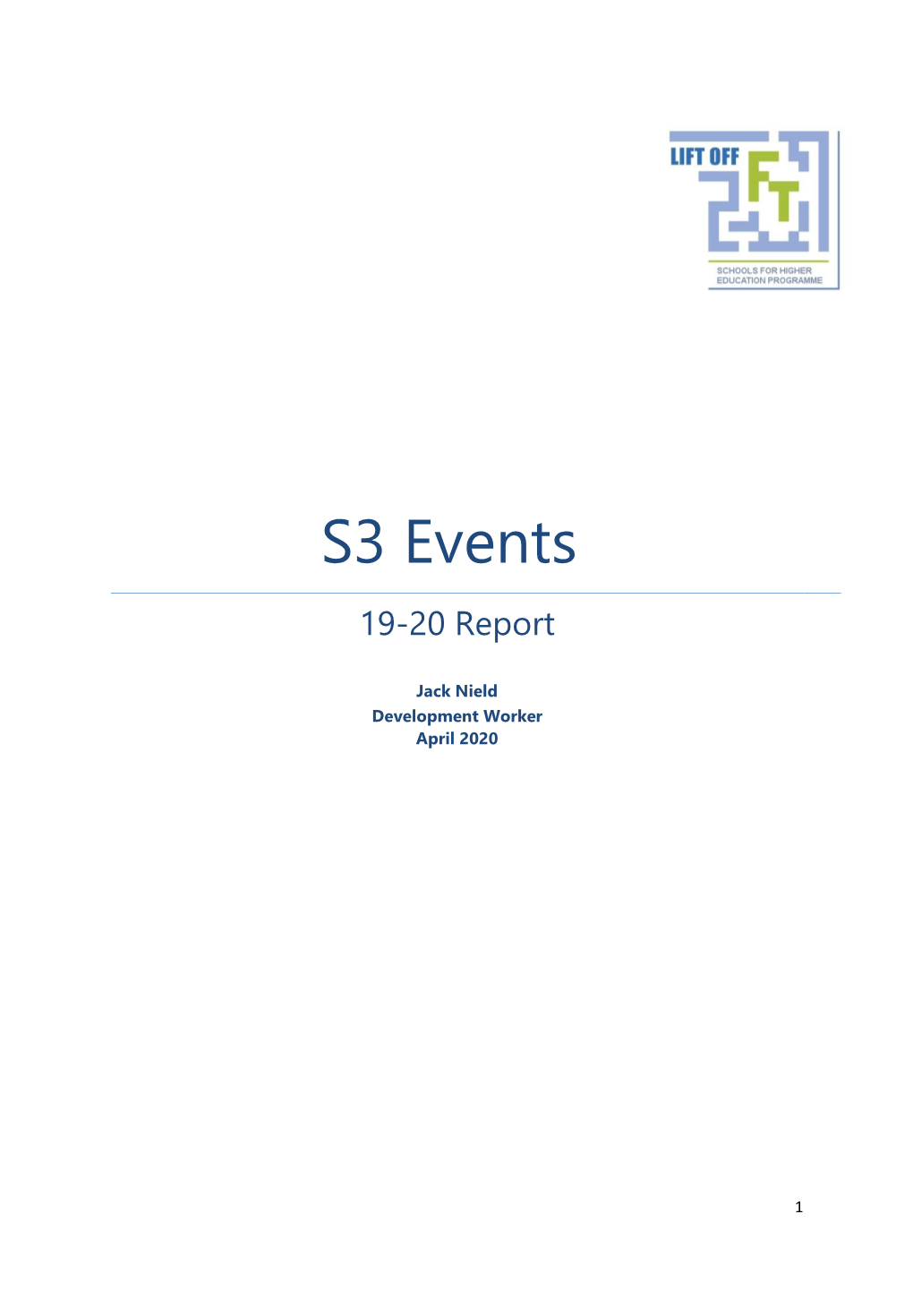 S3 Events 19-20 Report