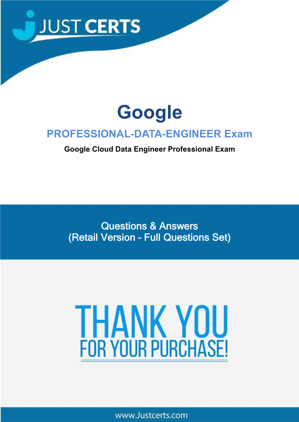 Google PROFESSIONAL-DATA-ENGINEER Exam Google Cloud Data Engineer Professional Exam