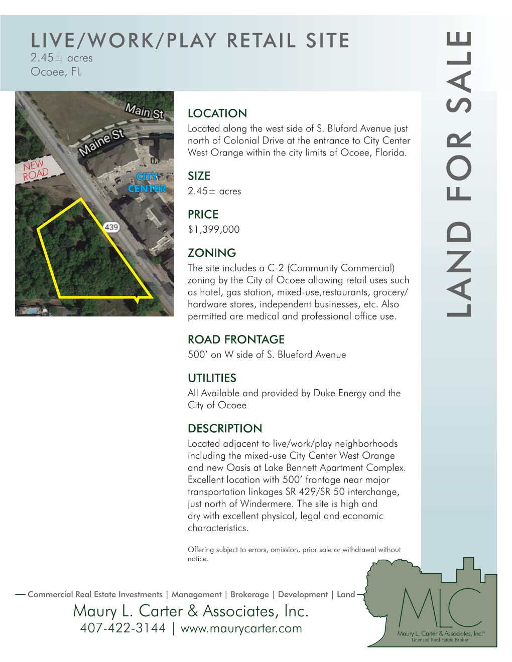 City of Ocoee Mixed-Use Site