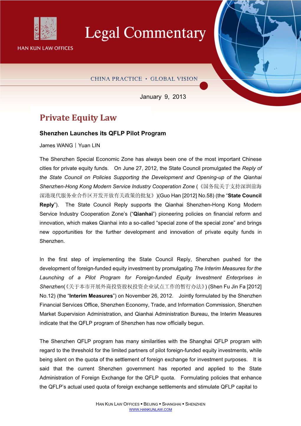 Private Equity Law