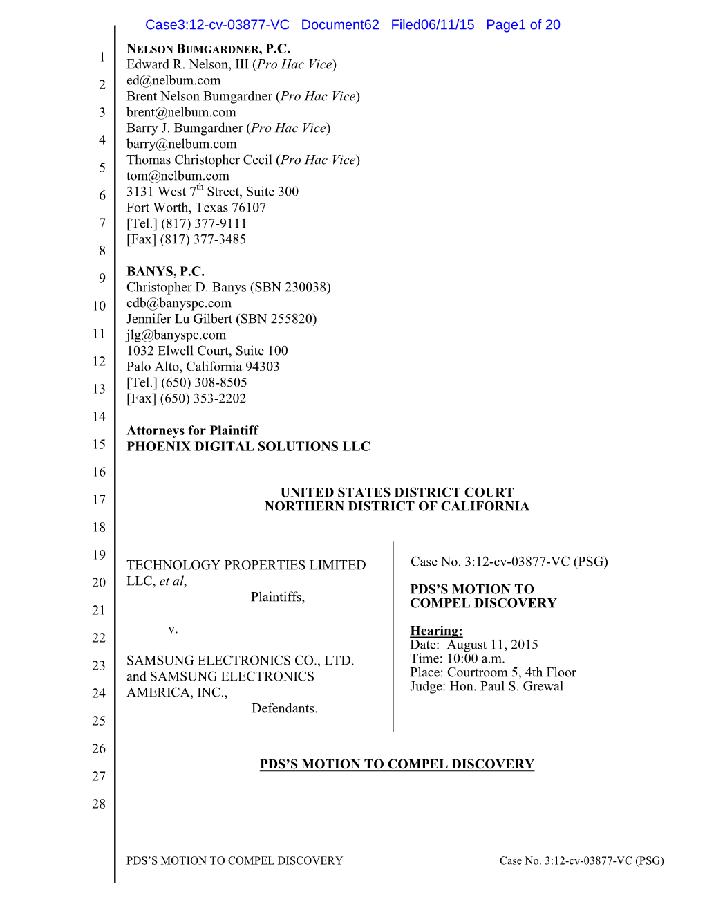 Pro Hac Vice Hac Pro Plaintiffs, Defendants