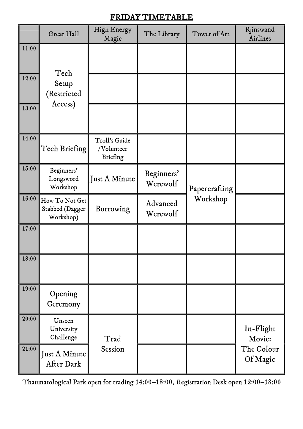 Idwcon 2017 Event Programme