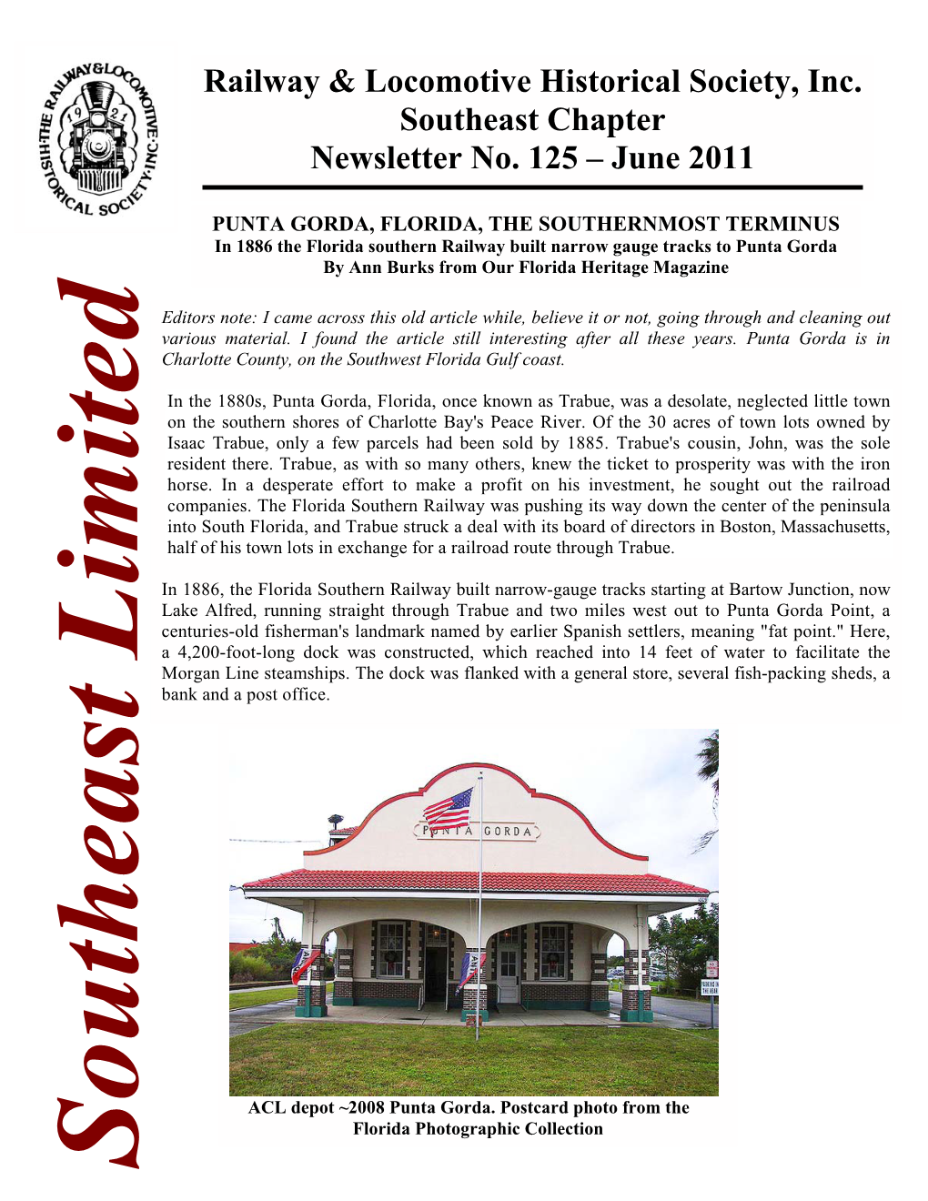 Railway & Locomotive Historical Society, Inc. Southeast Chapter