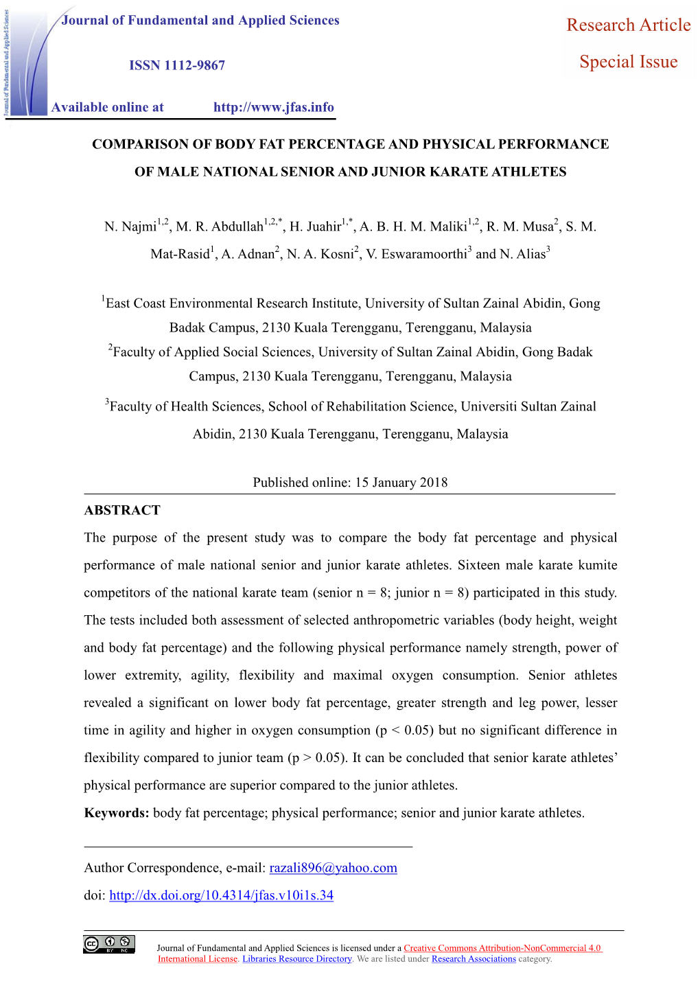 Research Article Special Issue