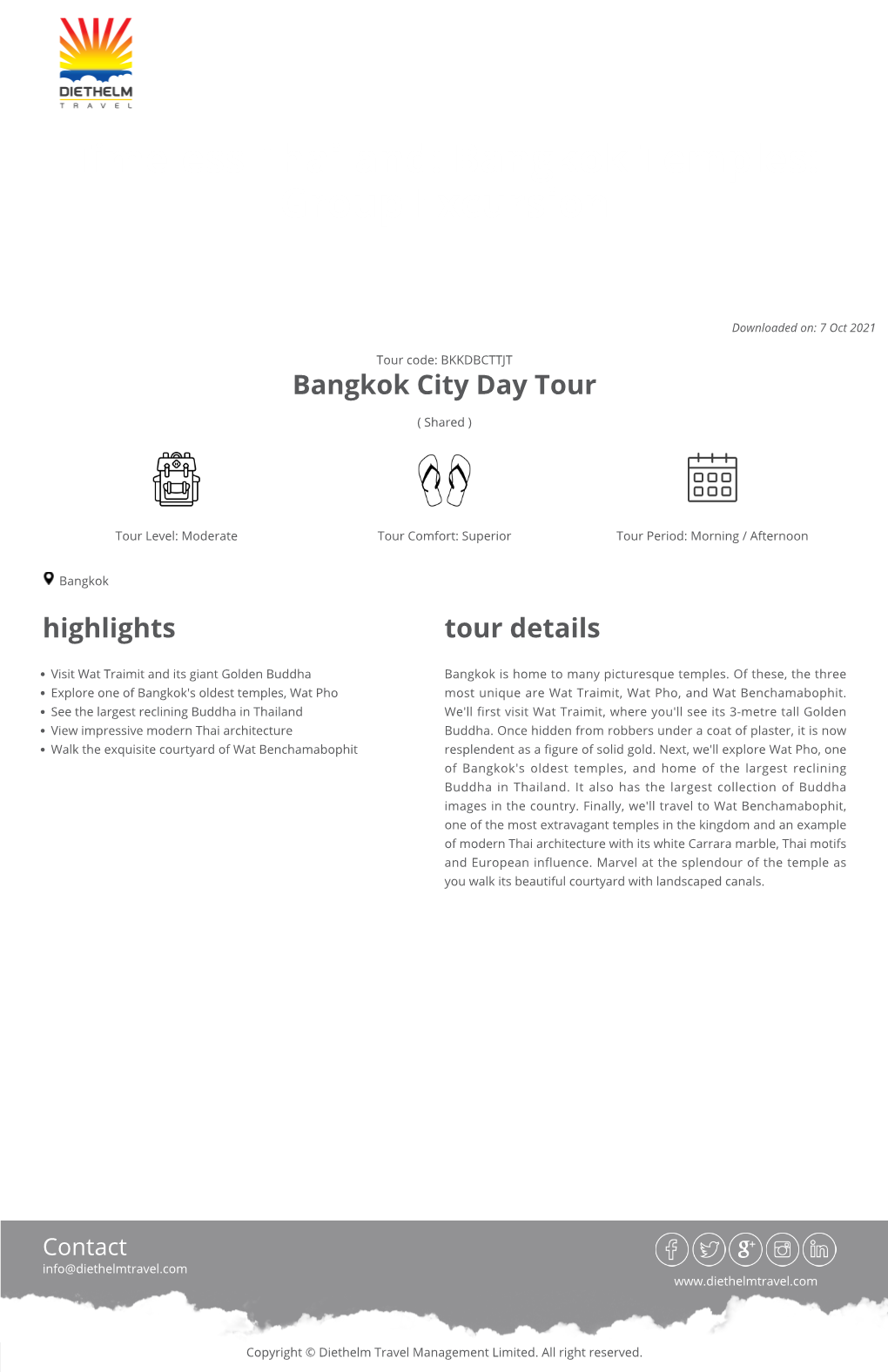 Bangkok Temples: Group Excursion