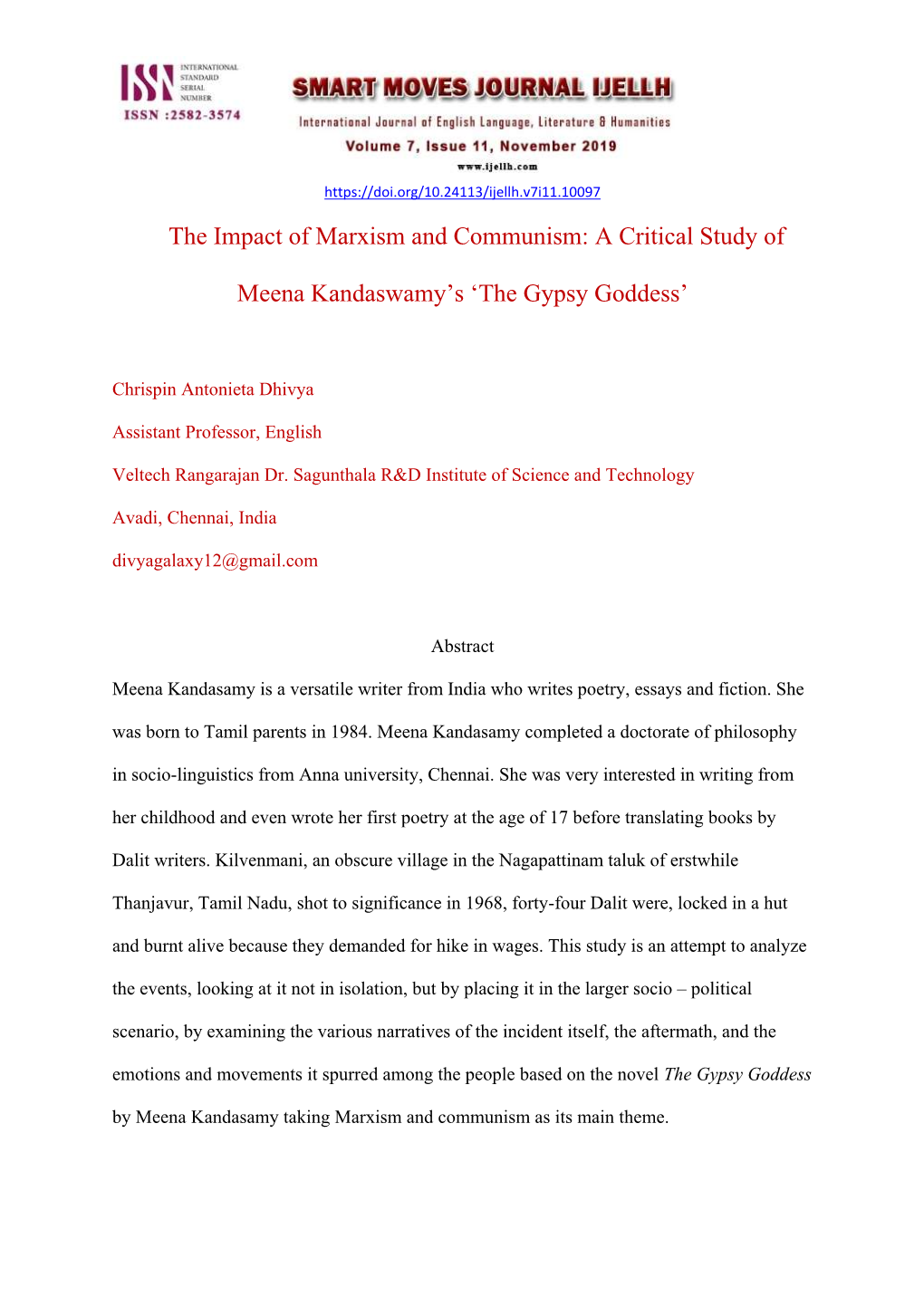 The Impact of Marxism and Communism: a Critical Study Of