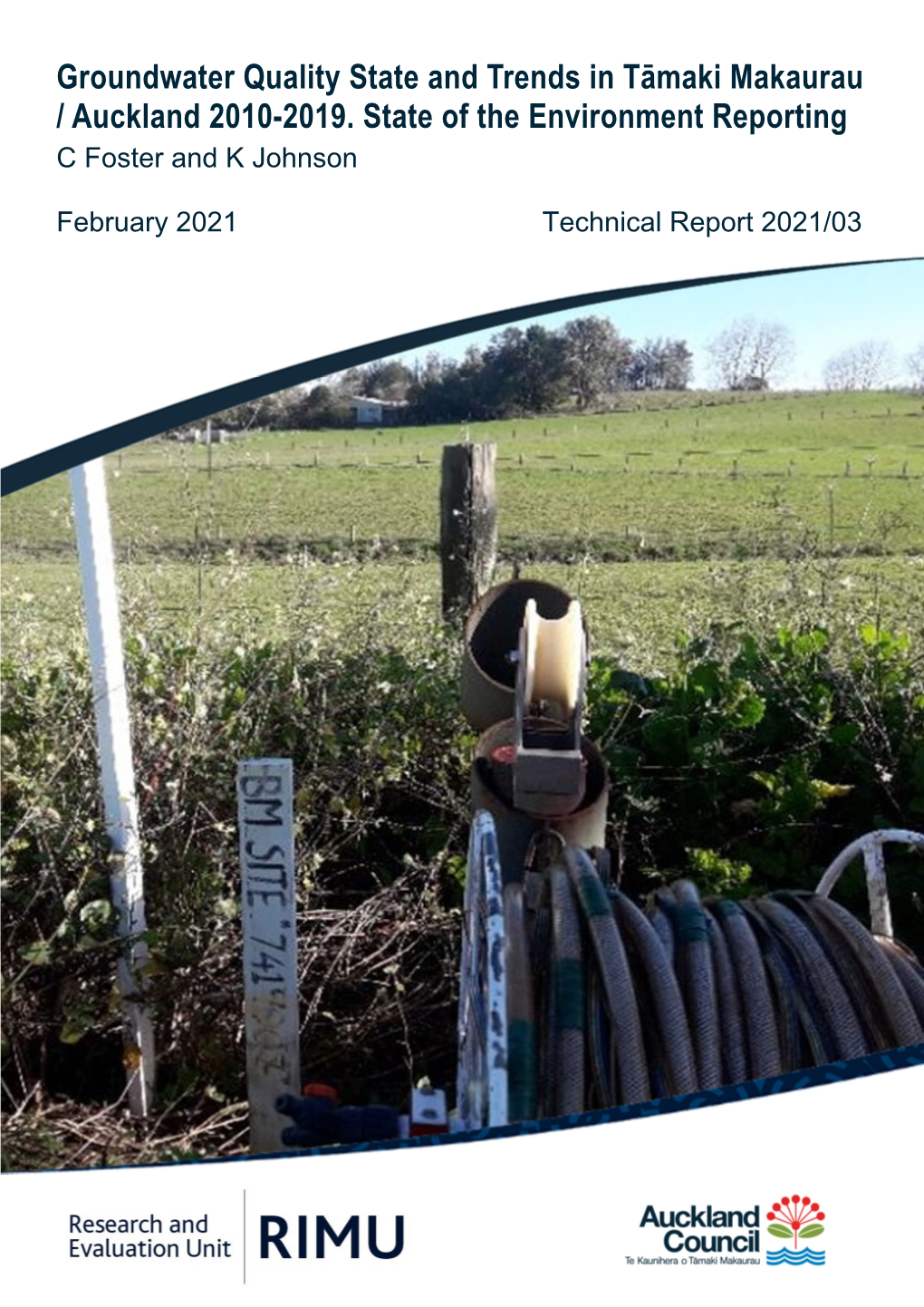 Groundwater Quality State and Trends in Tāmaki Makaurau / Auckland 2010-2019