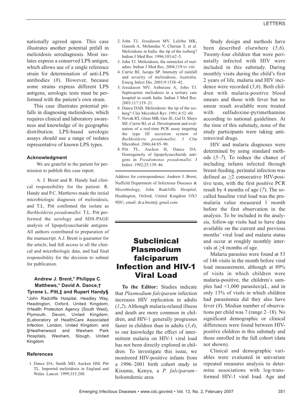 Article, Had Full Access to All the Clini- Subclinical Vals at >4 Months of Age