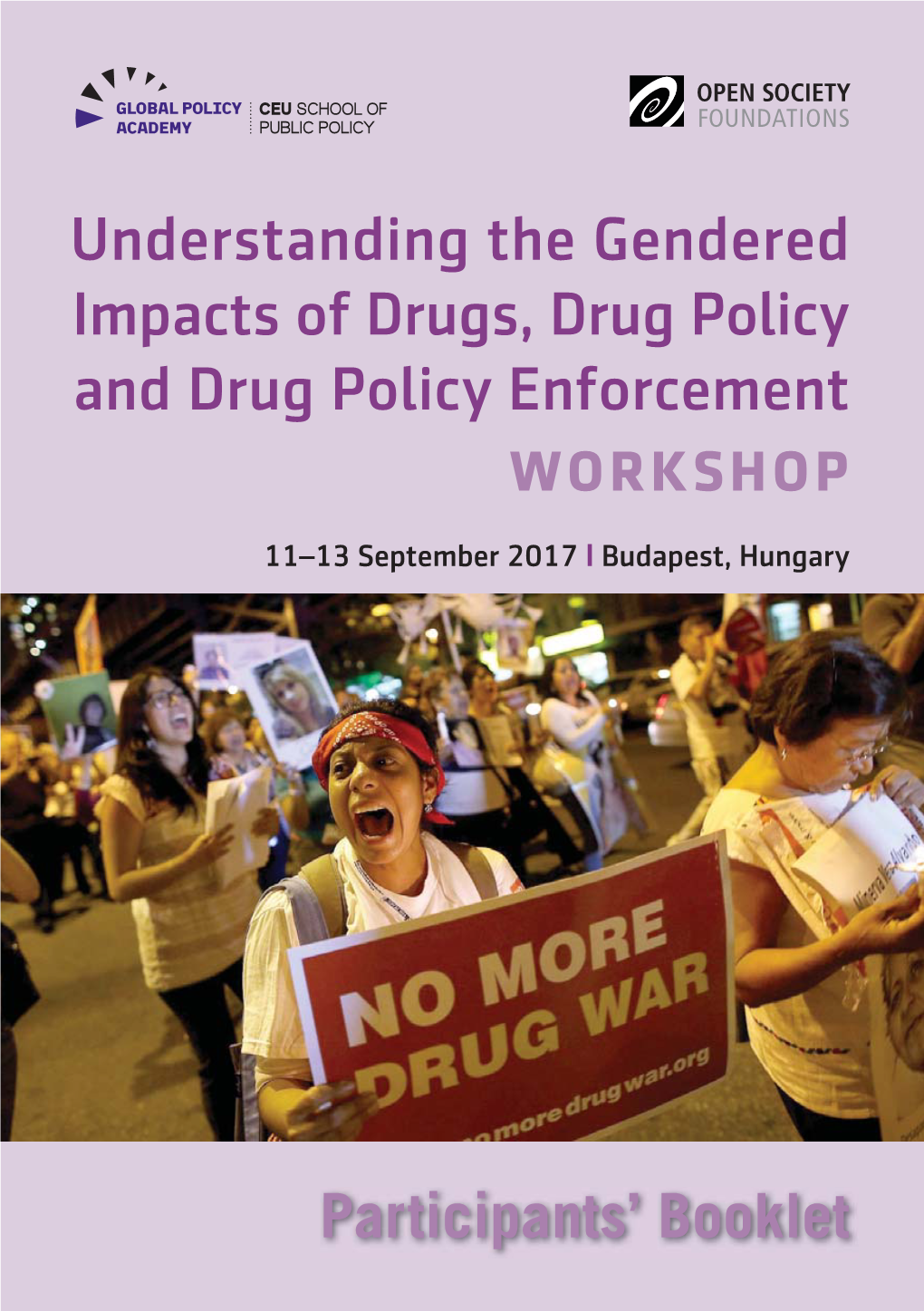 SPP-Drug Policy Workshop 2017-Participant Booklet.Indd