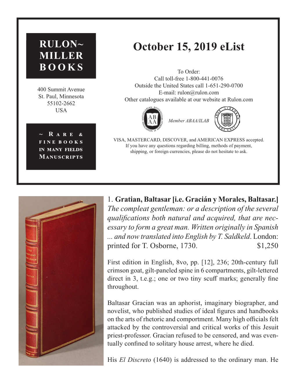 October 15, 2019 Elist MILLER