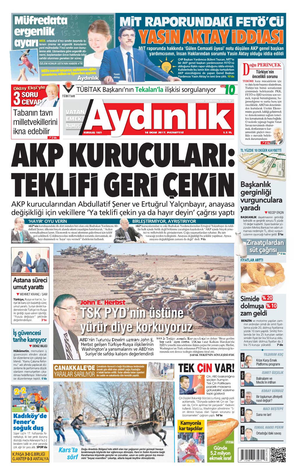 TSK PYD'nin Üstüne Yürür Diye Korkuyoruz