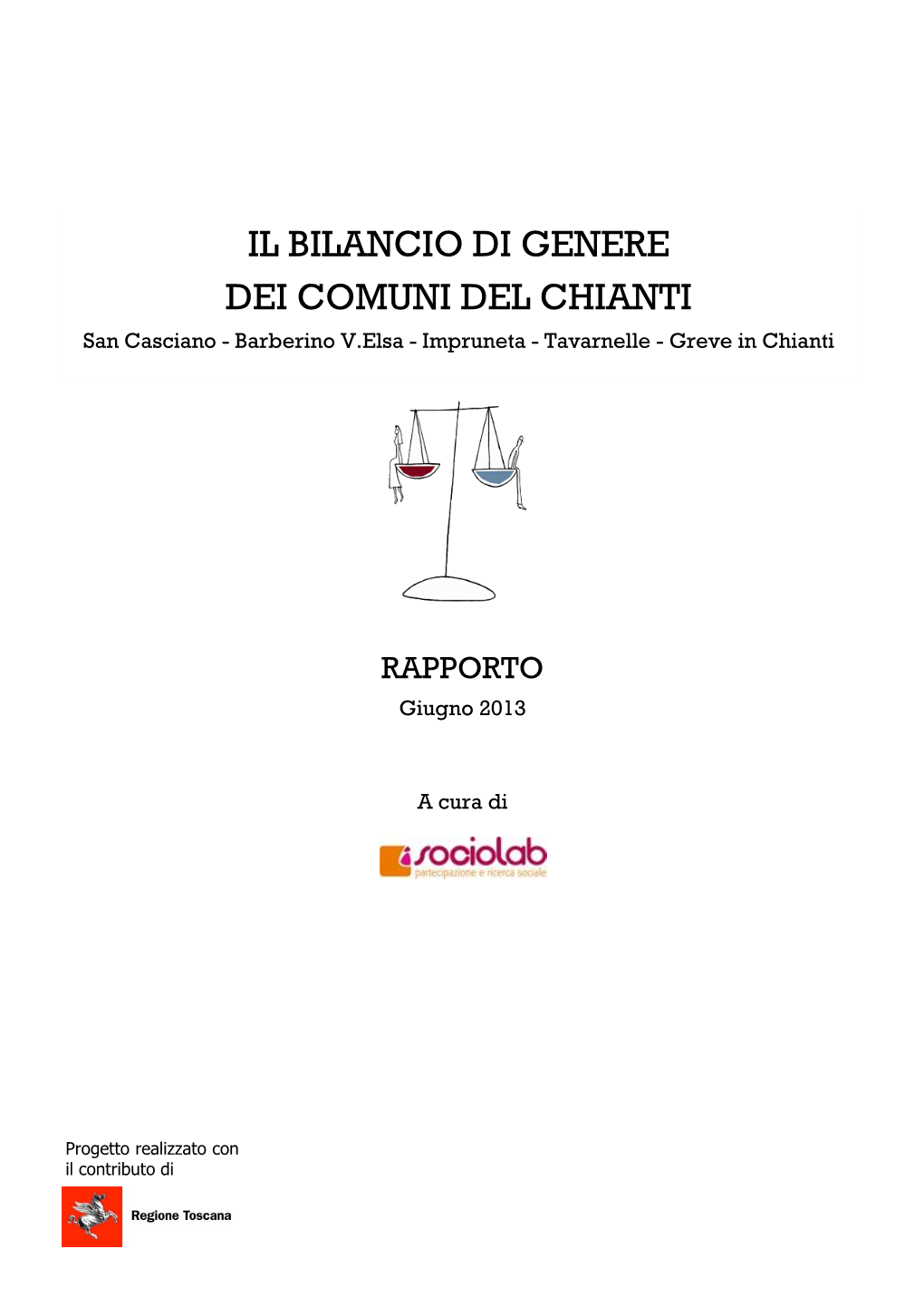 Il Bilancio Di Genere Dei Comuni Del Chianti