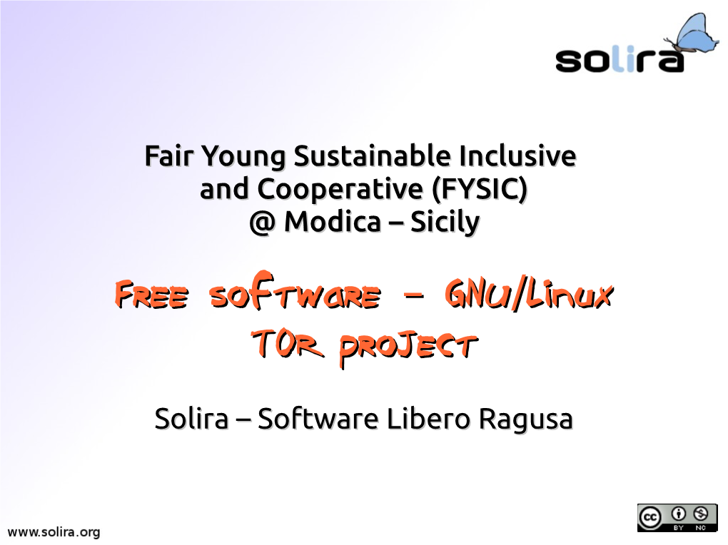 Free Software GNU Linux – / TOR Project