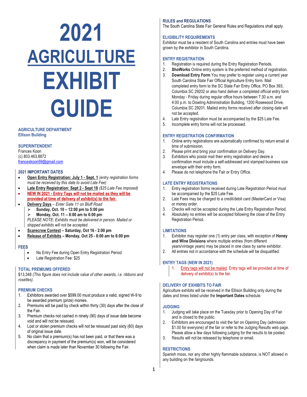 2021 Agriculture Guide