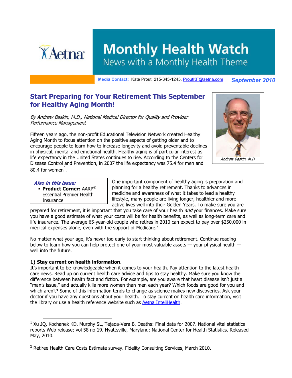 Preparing for Your Retirement This September for Healthy Aging Month!