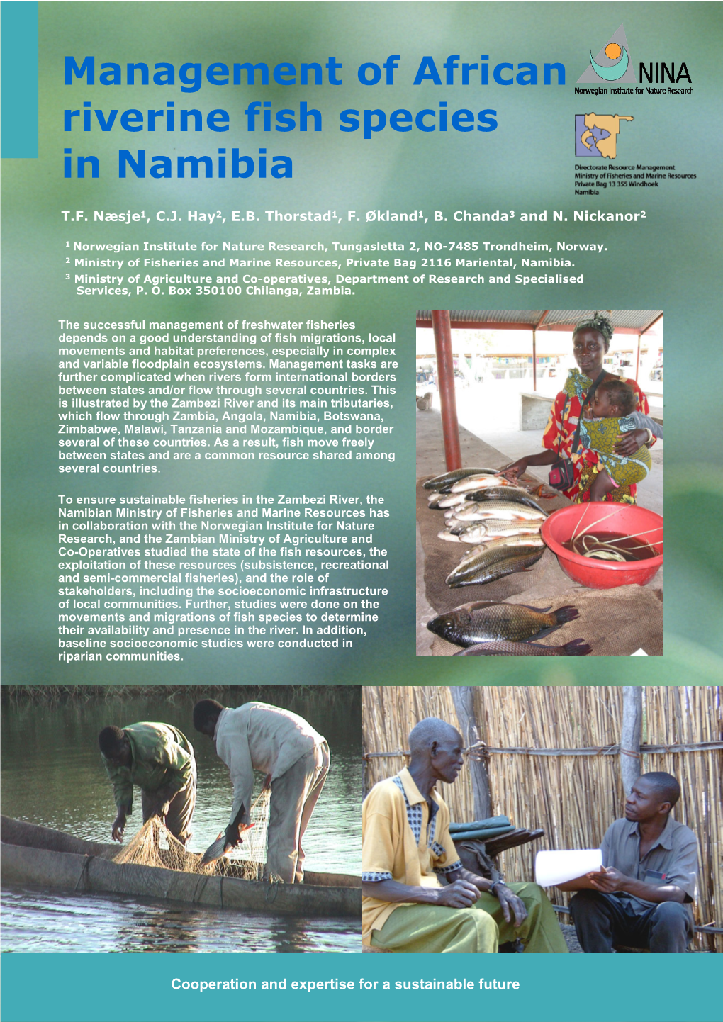 Management of African Riverine Fish Species in Namibia