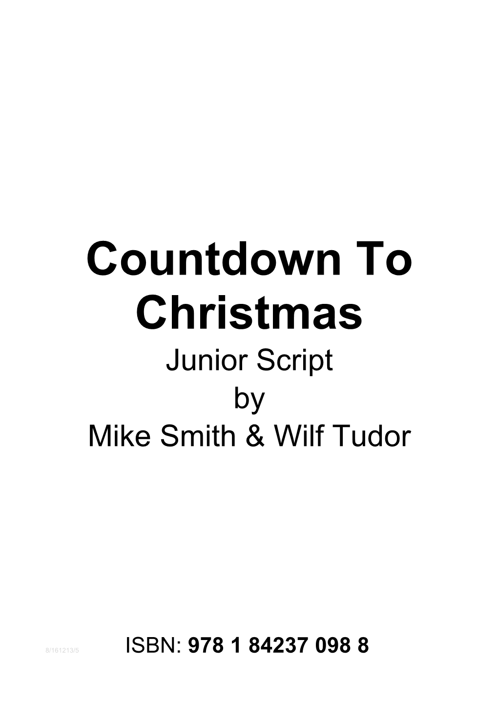 Countdown to Christmas Script Word