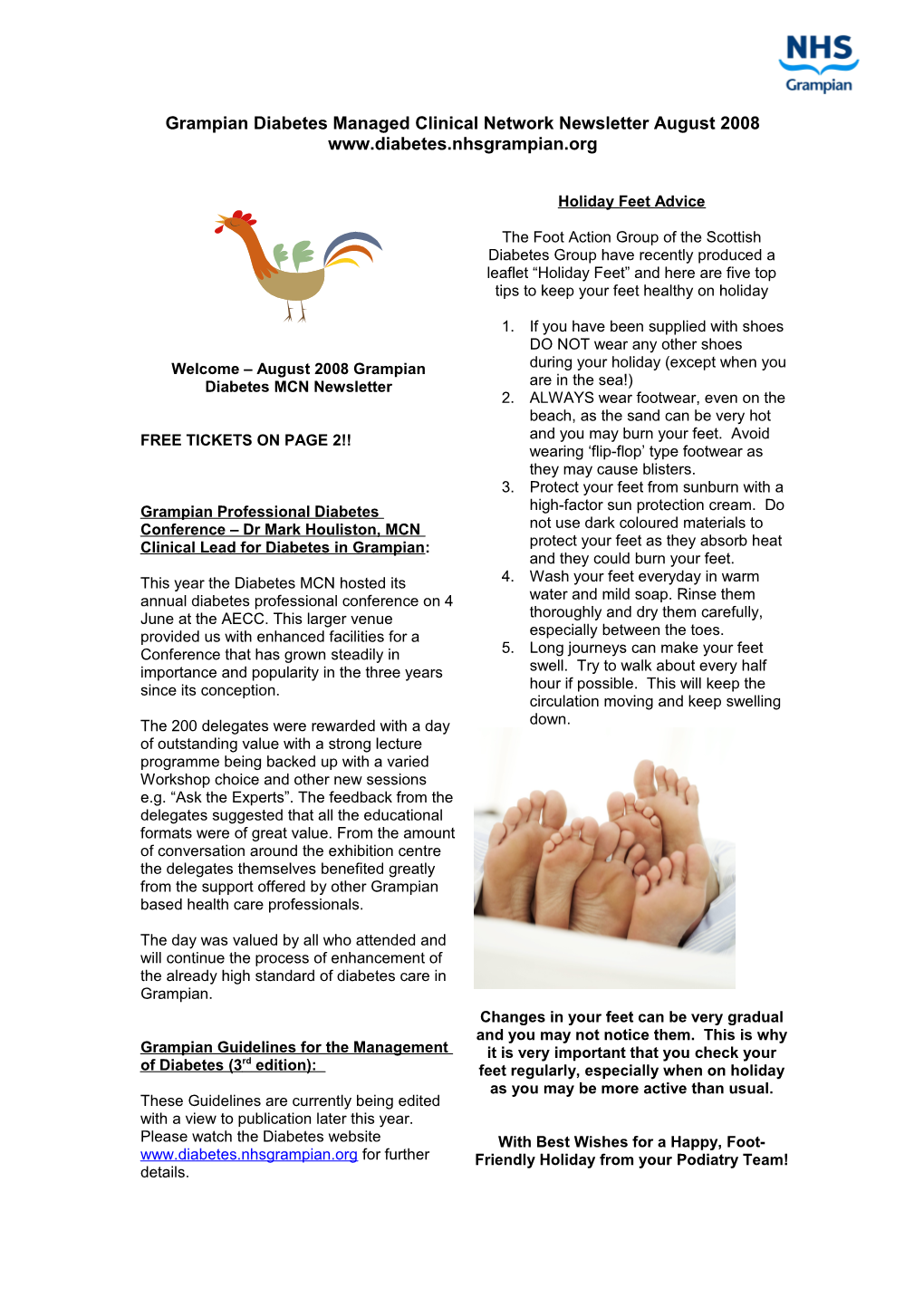 Grampian Diabetes Managed Clinical Network Newsletter February 2006
