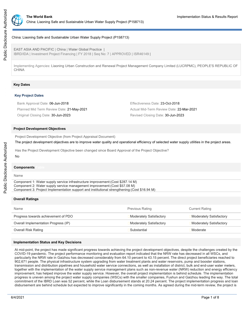 World Bank Document