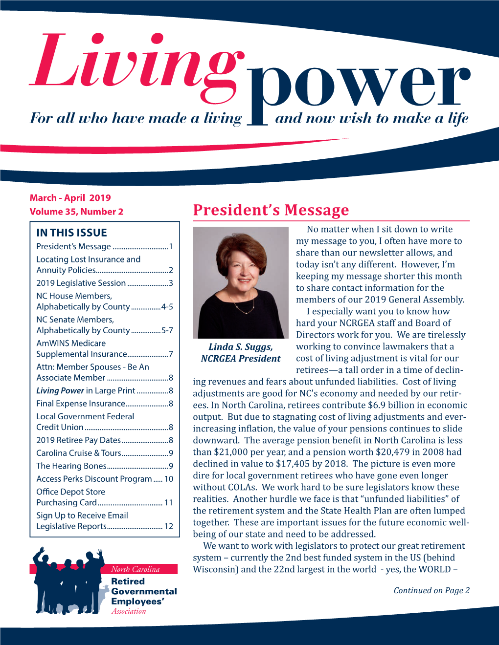 March-April 2019 Living Power Newsletter