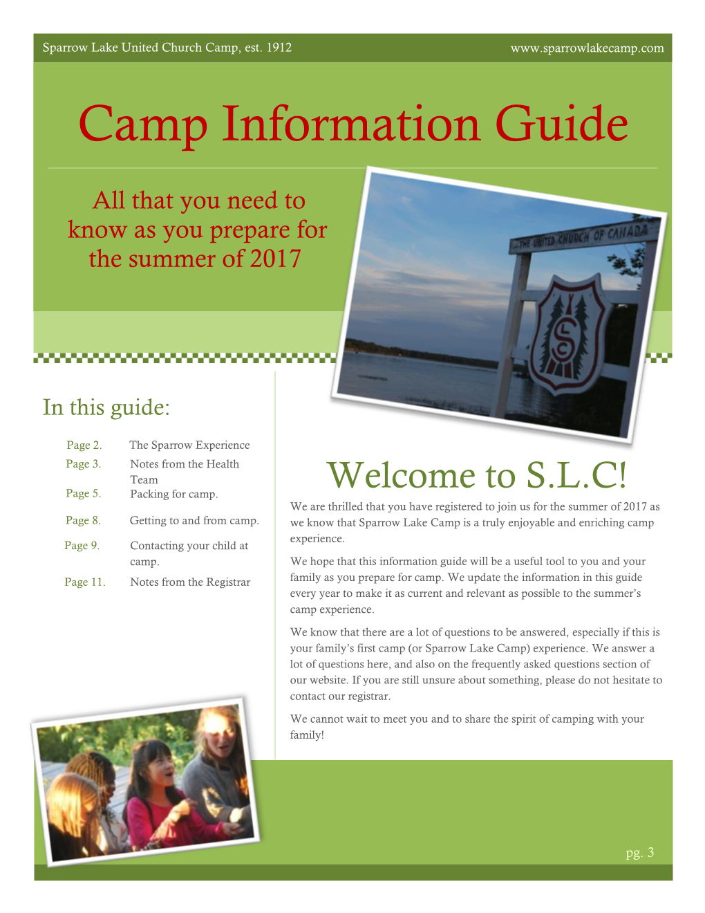 Camp Information Guide