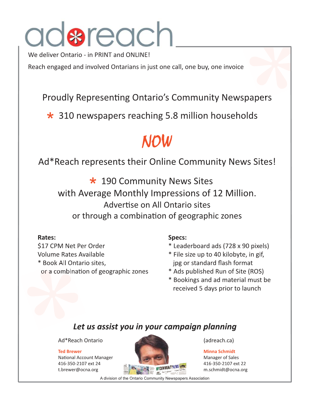 Proudly Representing Ontario's Community Newspapers 310