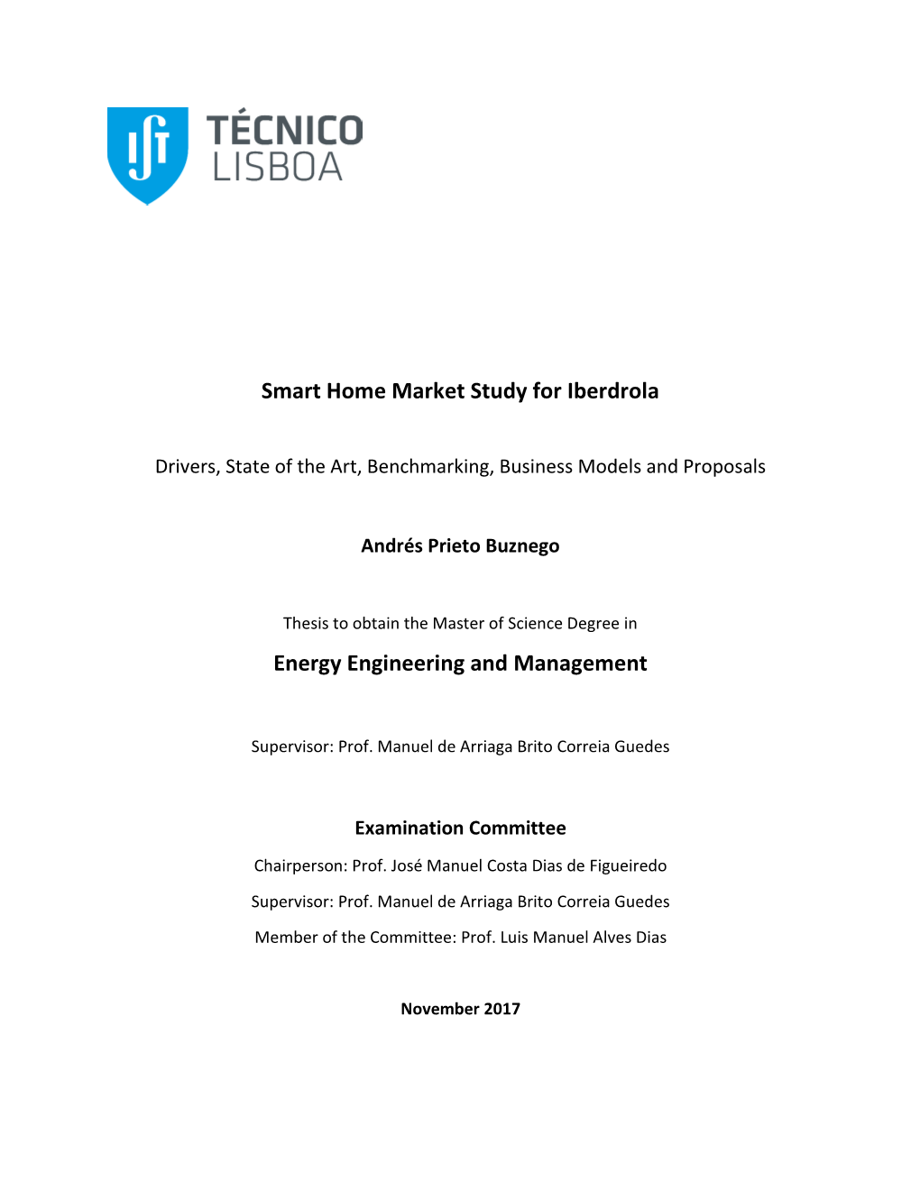Smart Home Market Study for Iberdrola Energy Engineering and Management