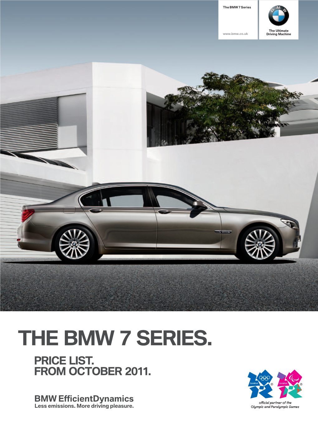 The Bmw 7 Series. Price List