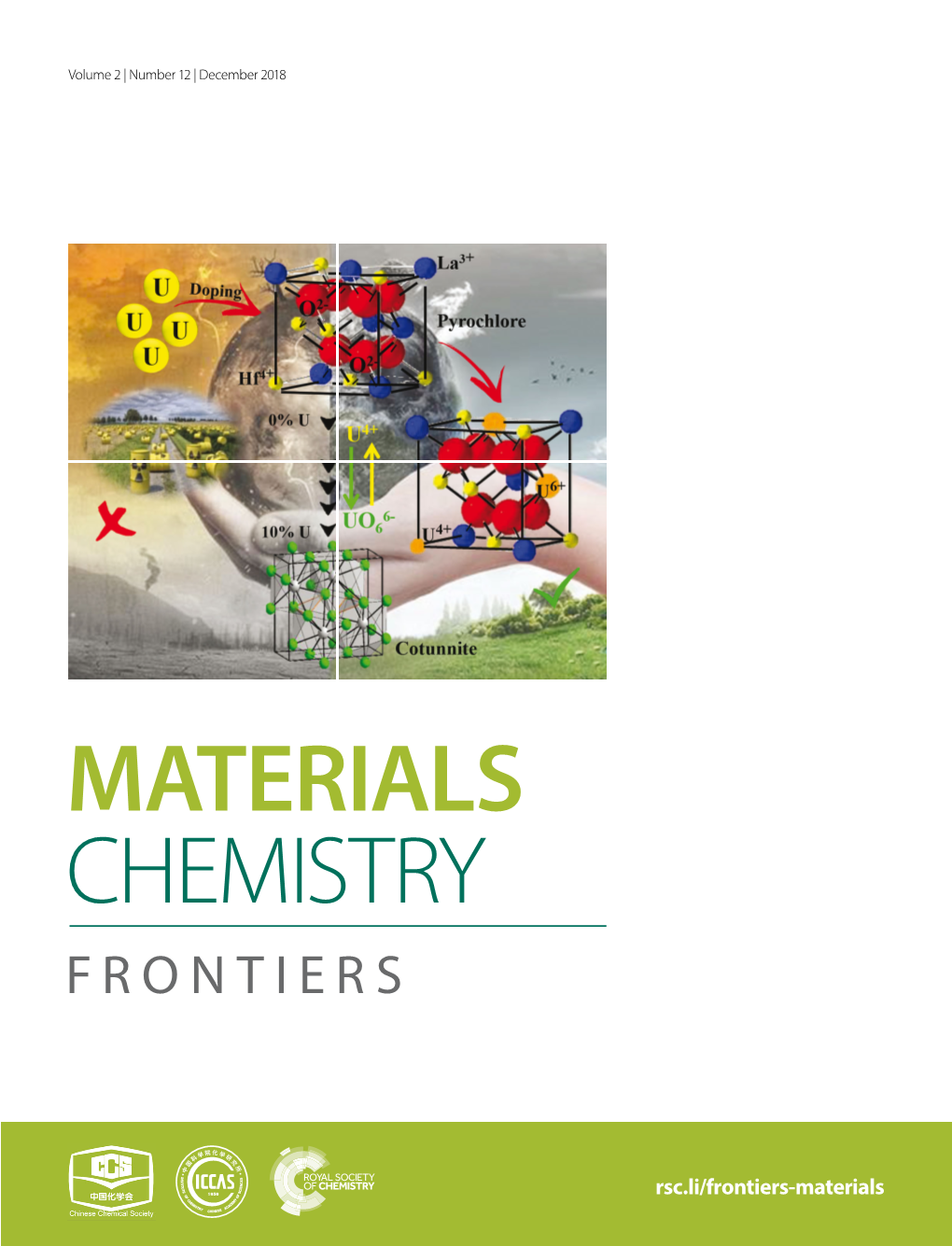 On Structure and Phase Transformation of Uranium Doped La2hf2o7 Nanoparticles As an Cite This: Mater