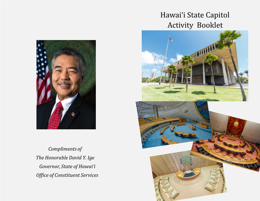 Hawai'i State Capitol Activity Booklet