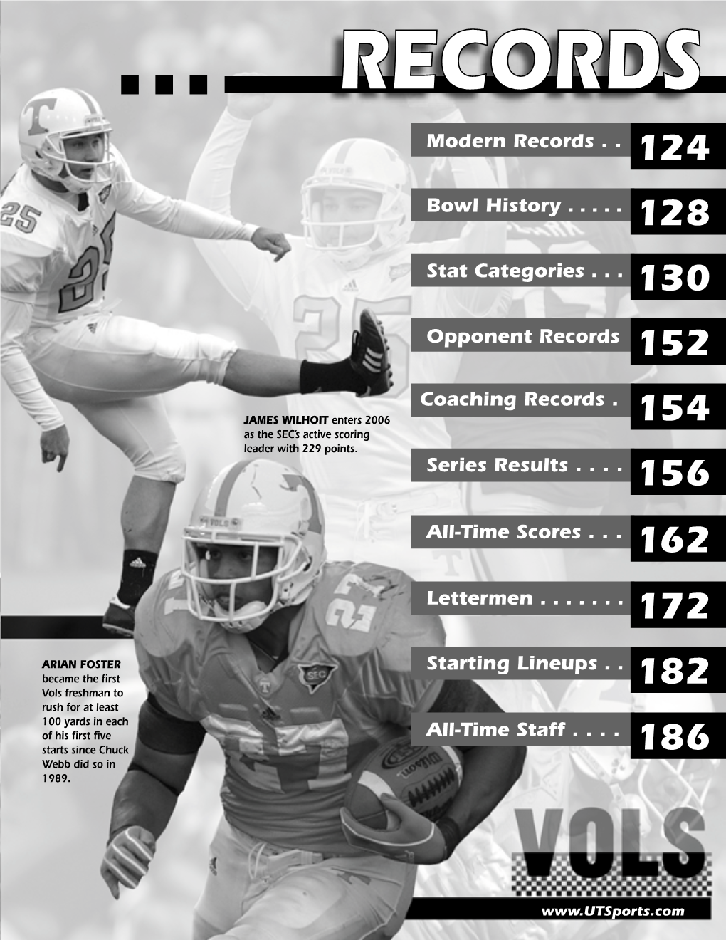 Modern Records . . 124 Bowl History ...128 Stat Categories