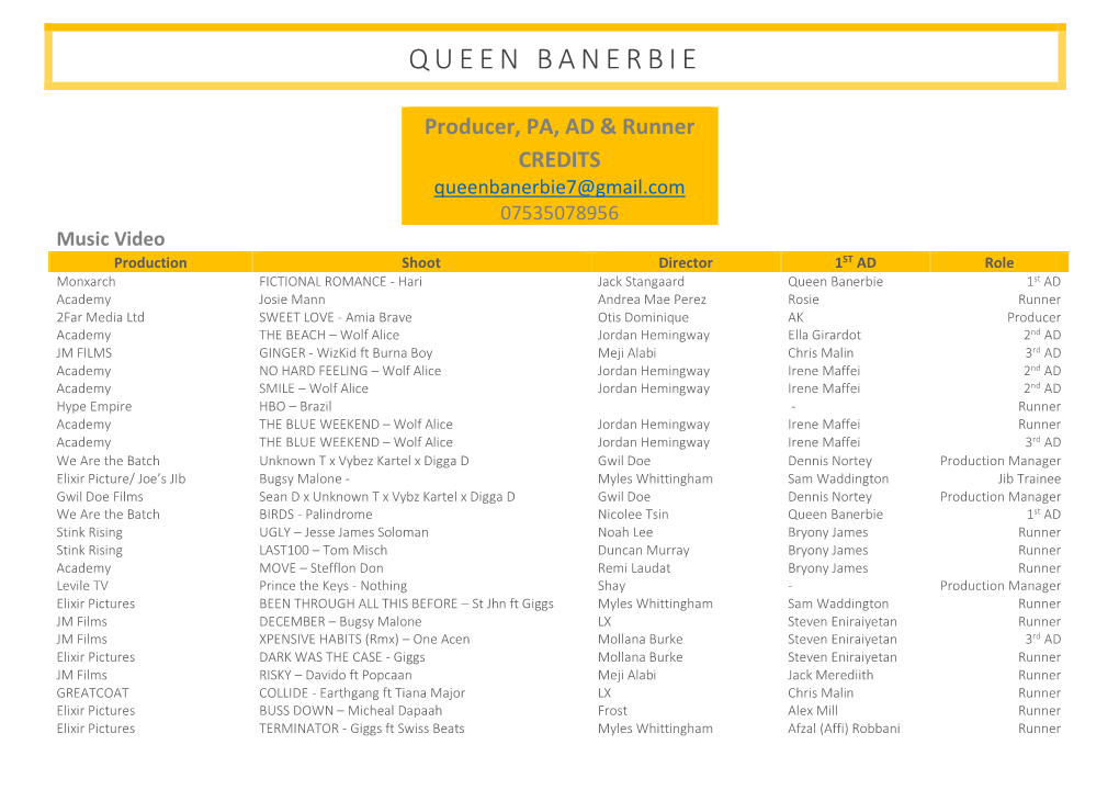 Queen Banerbie