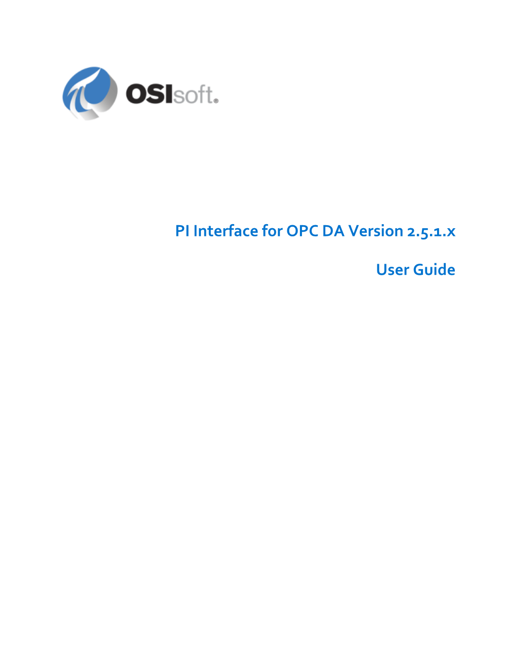 PI Interface for OPC DA Version 2.5.1.X User Guide