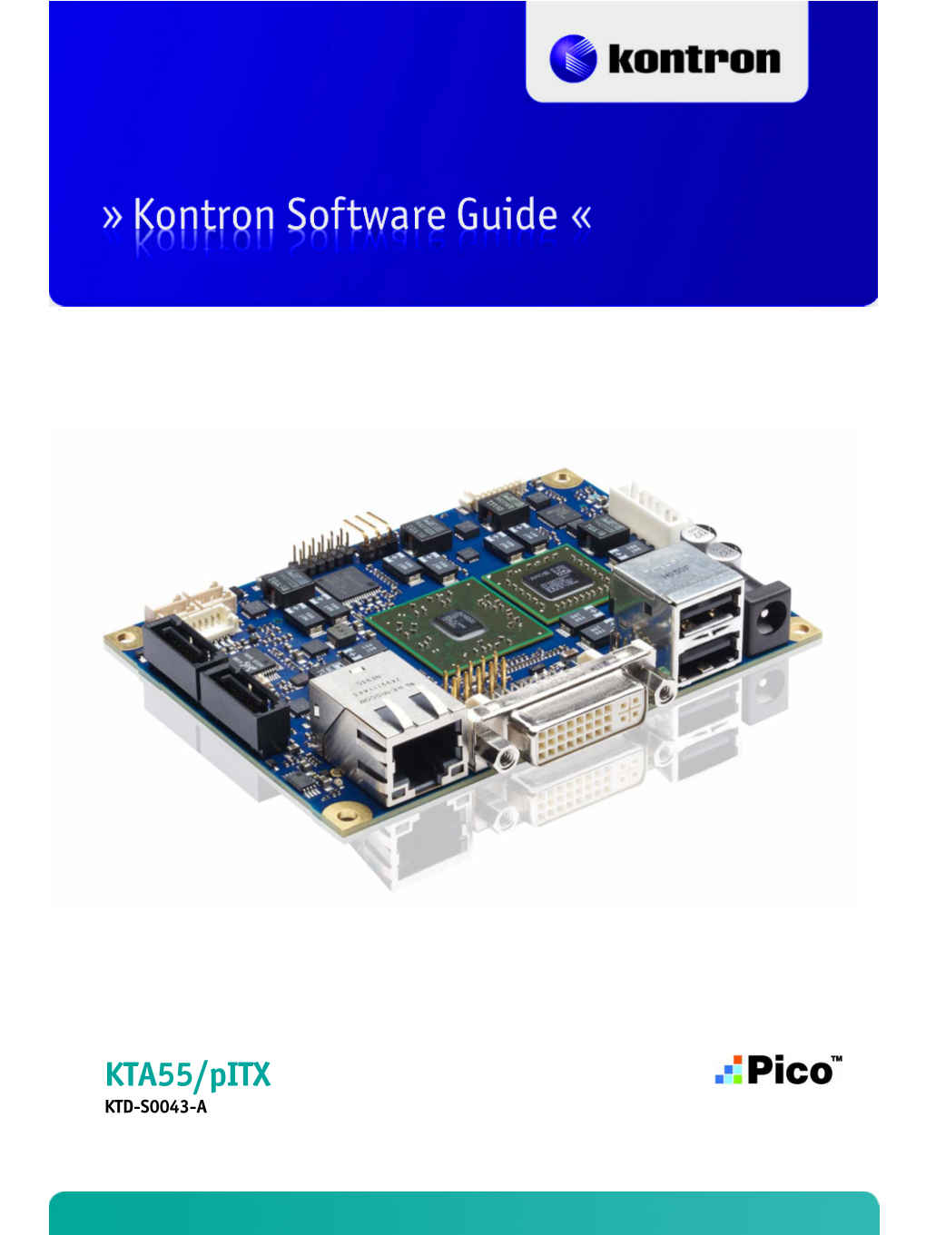 KTA55/Pitx Software Guide User Information Table of Contents