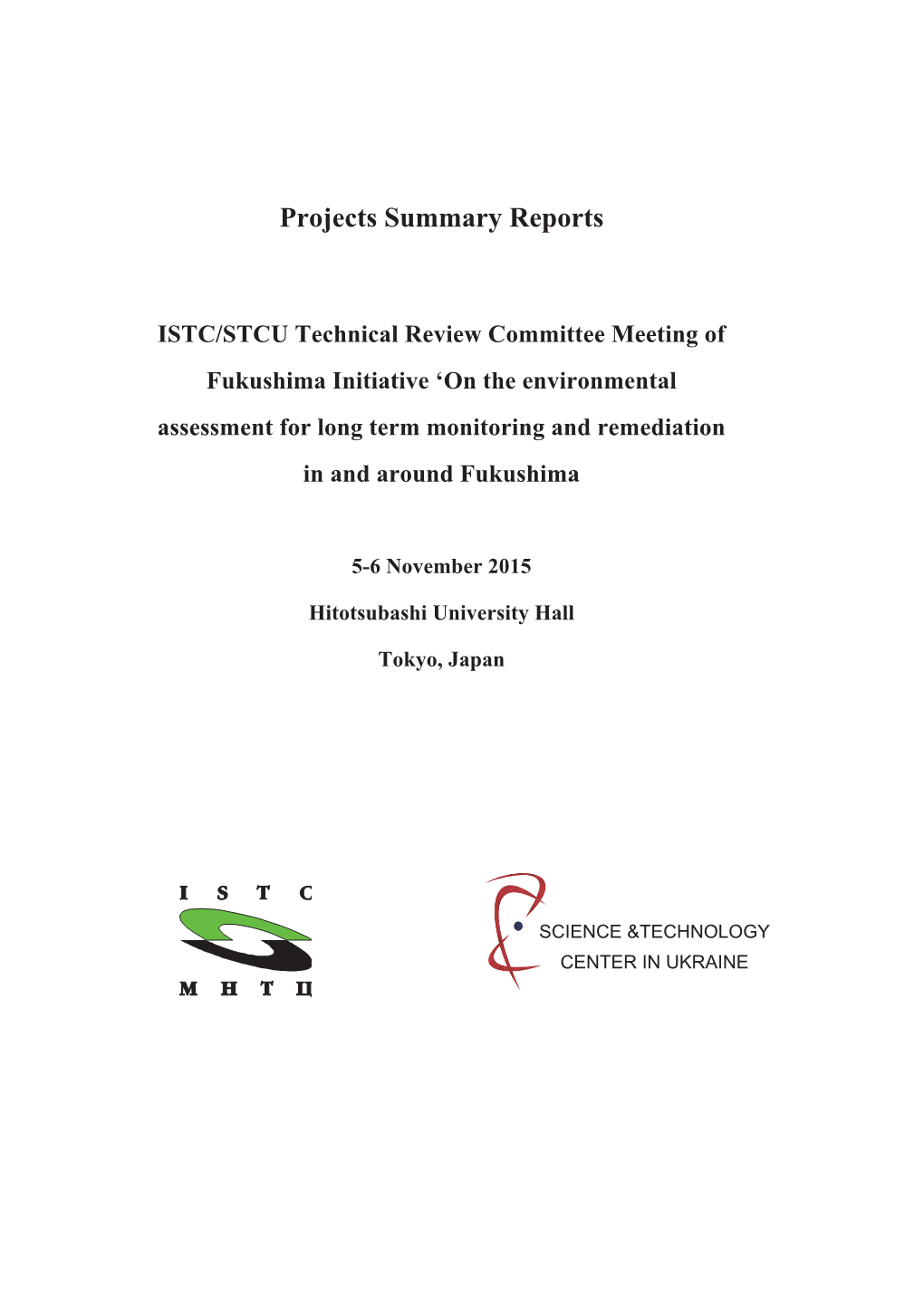 Projects Summary Reports