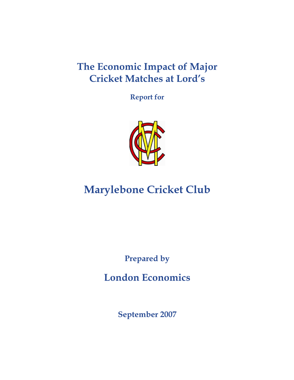 Marylebone Cricket Club