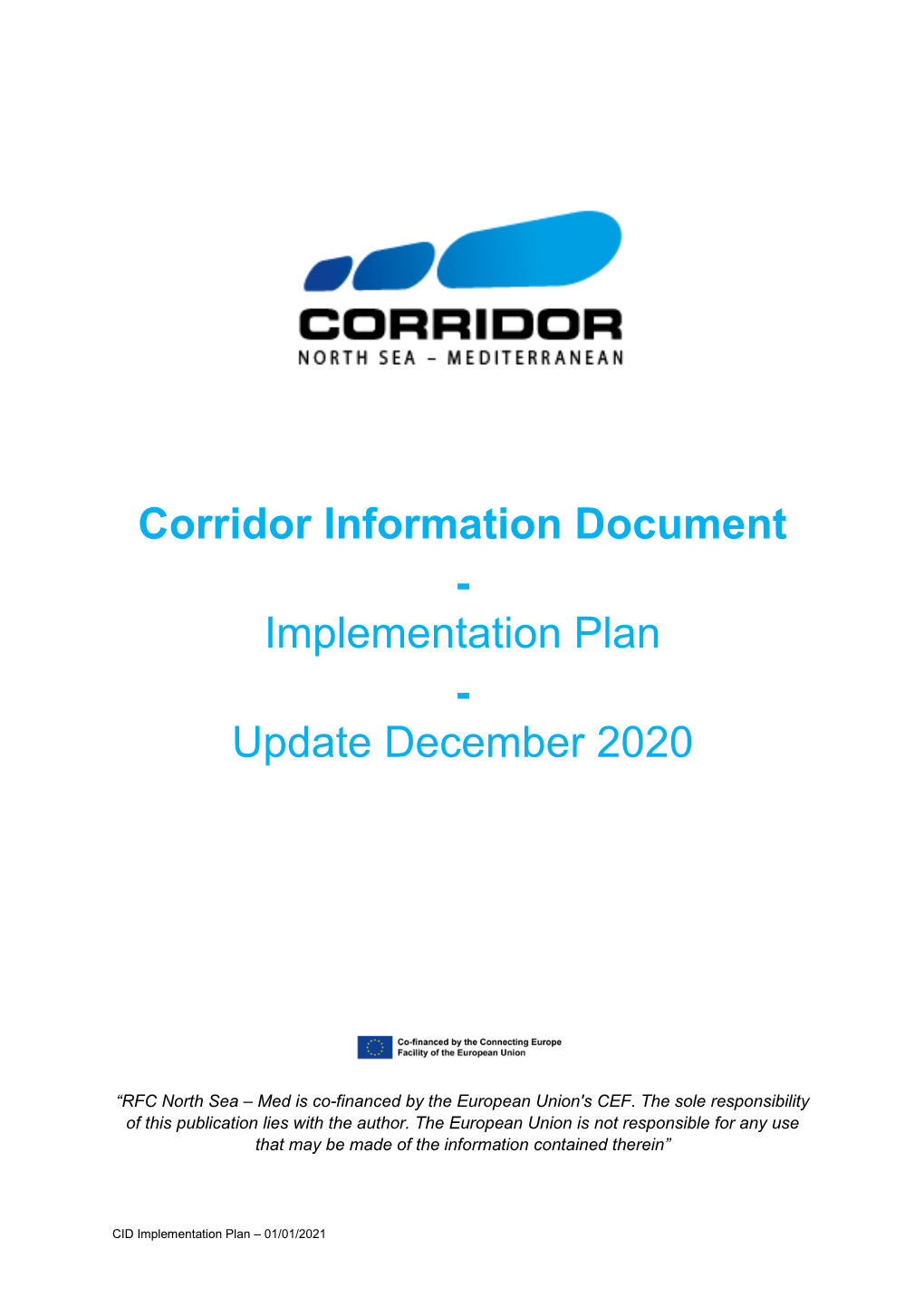 Implementation Plan - Update December 2020