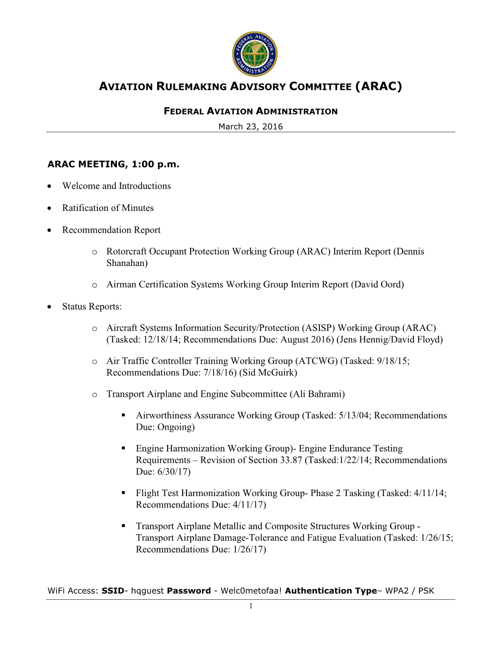 ARAC Meeting-March 2016.Pdf