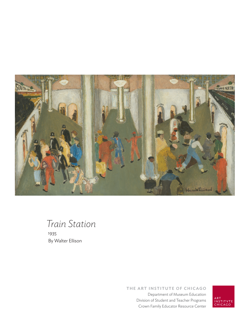 Train Station 1935 by Walter Ellison