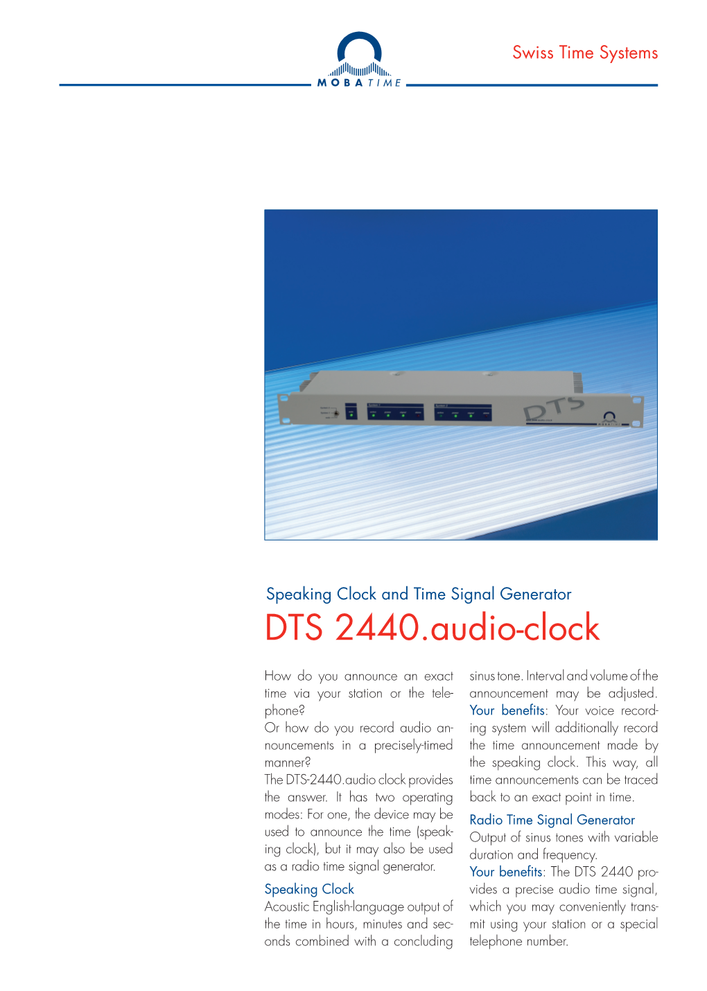 DTS 2440.Audio-Clock