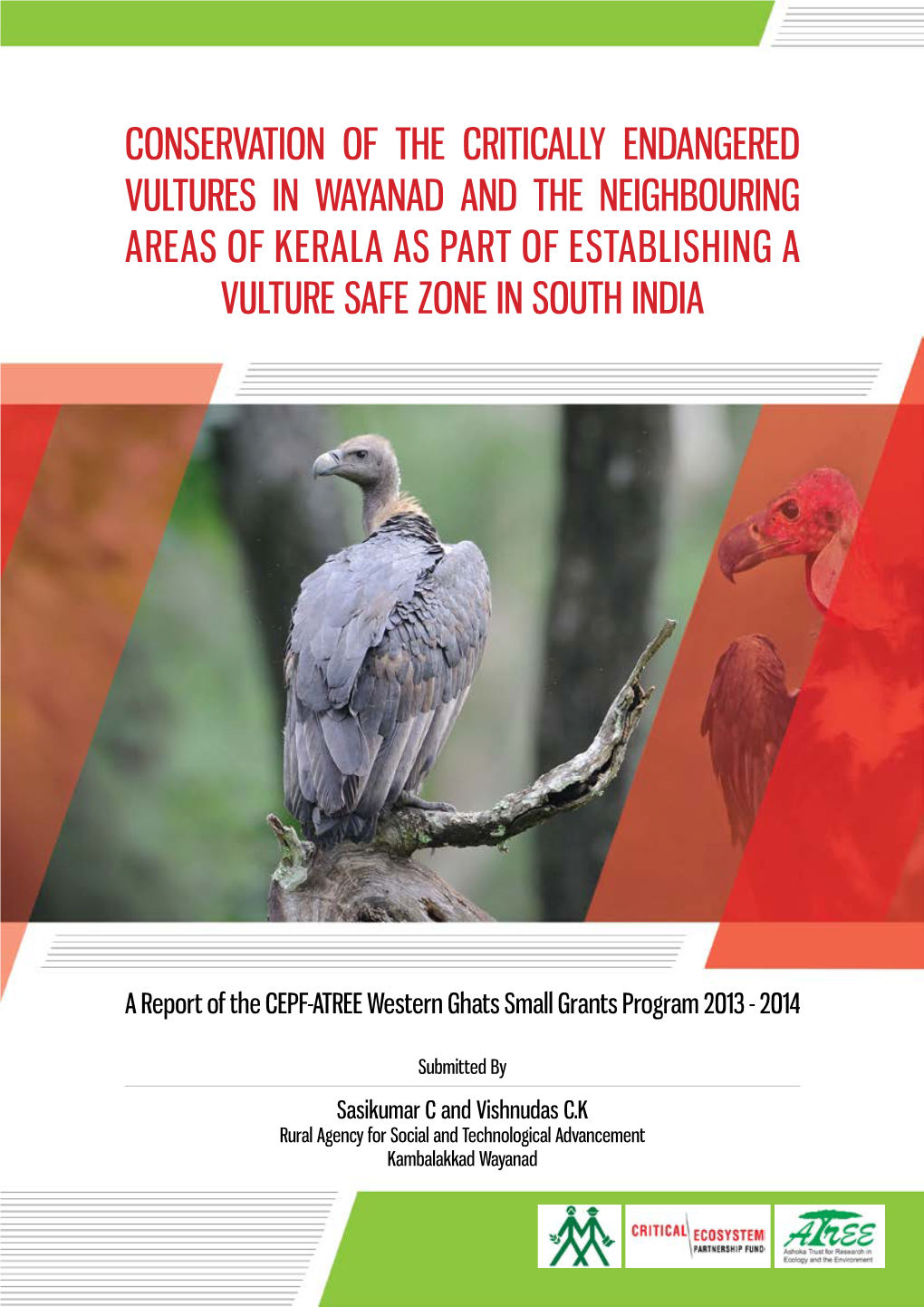 Conservation of the Critically Endangered Vultures in Wayanad and the Neighbouring Areas of Kerala As Part of Establishing a Vulture Safe Zone in South India