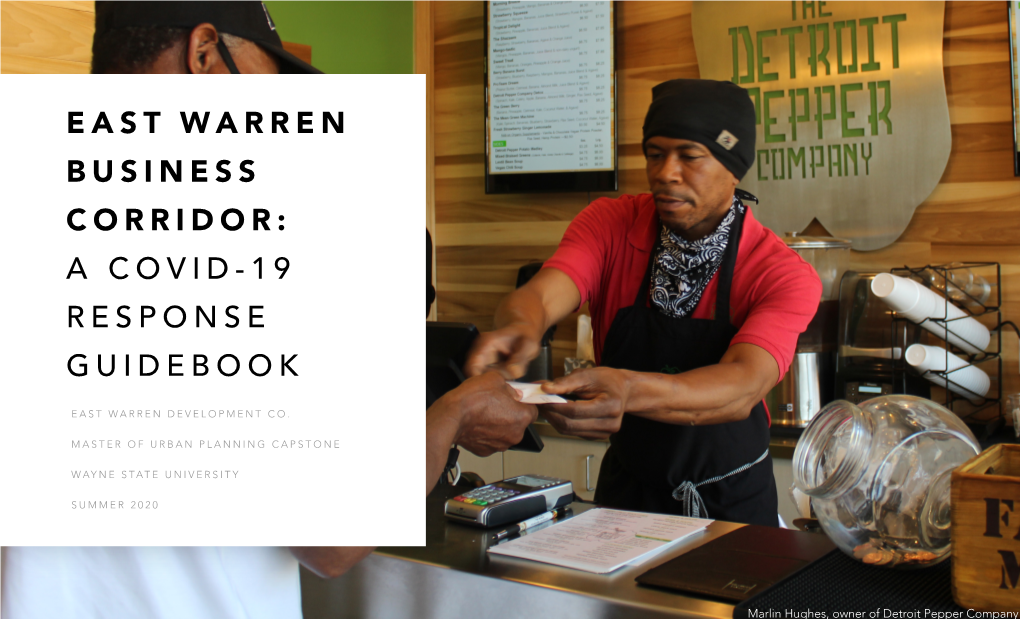 East Warren Business Corridor: a Covid-19 Response Guidebook