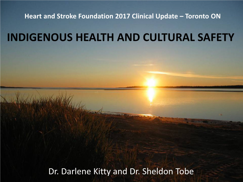 Indigenous Health and Cultural Safety