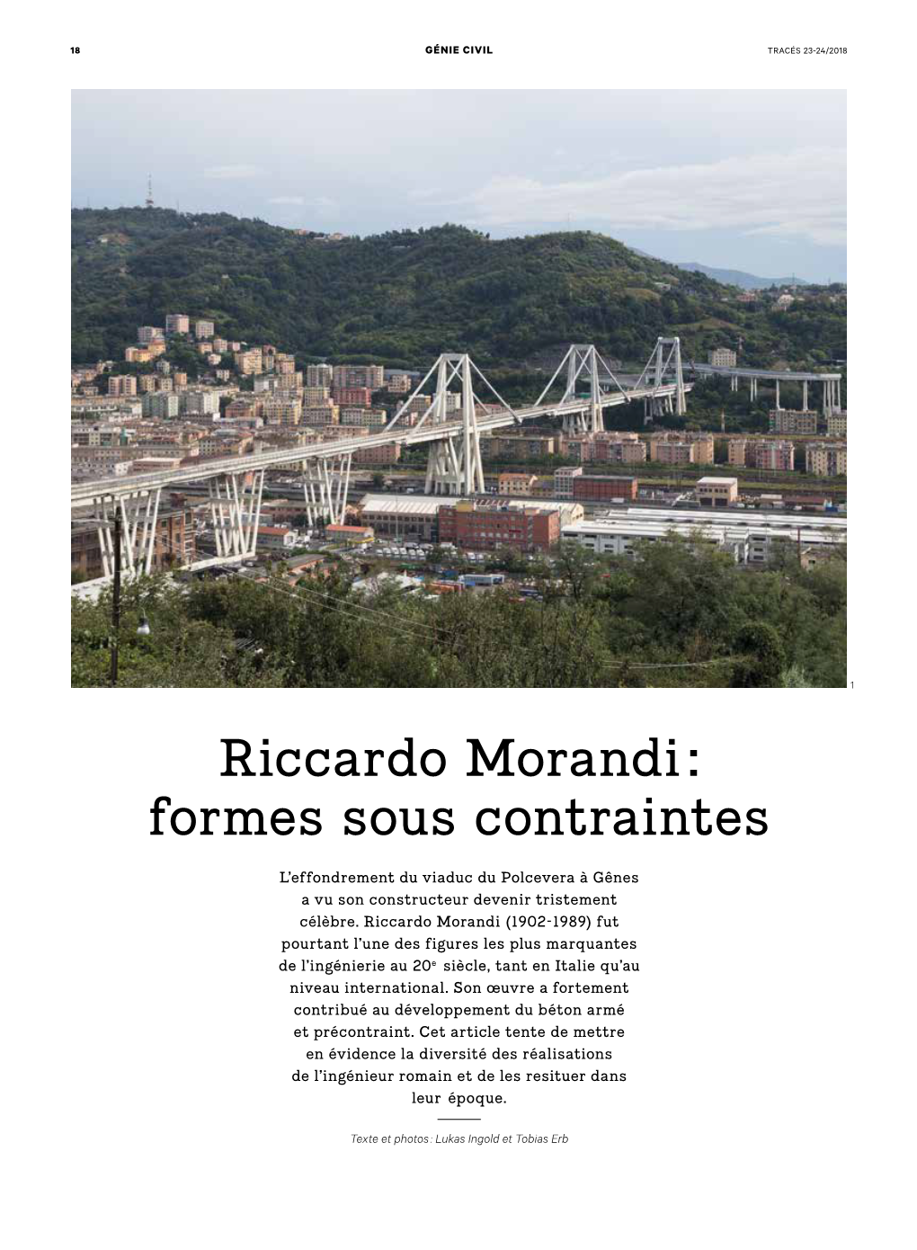 Riccardo Morandi : Formes Sous Contraintes