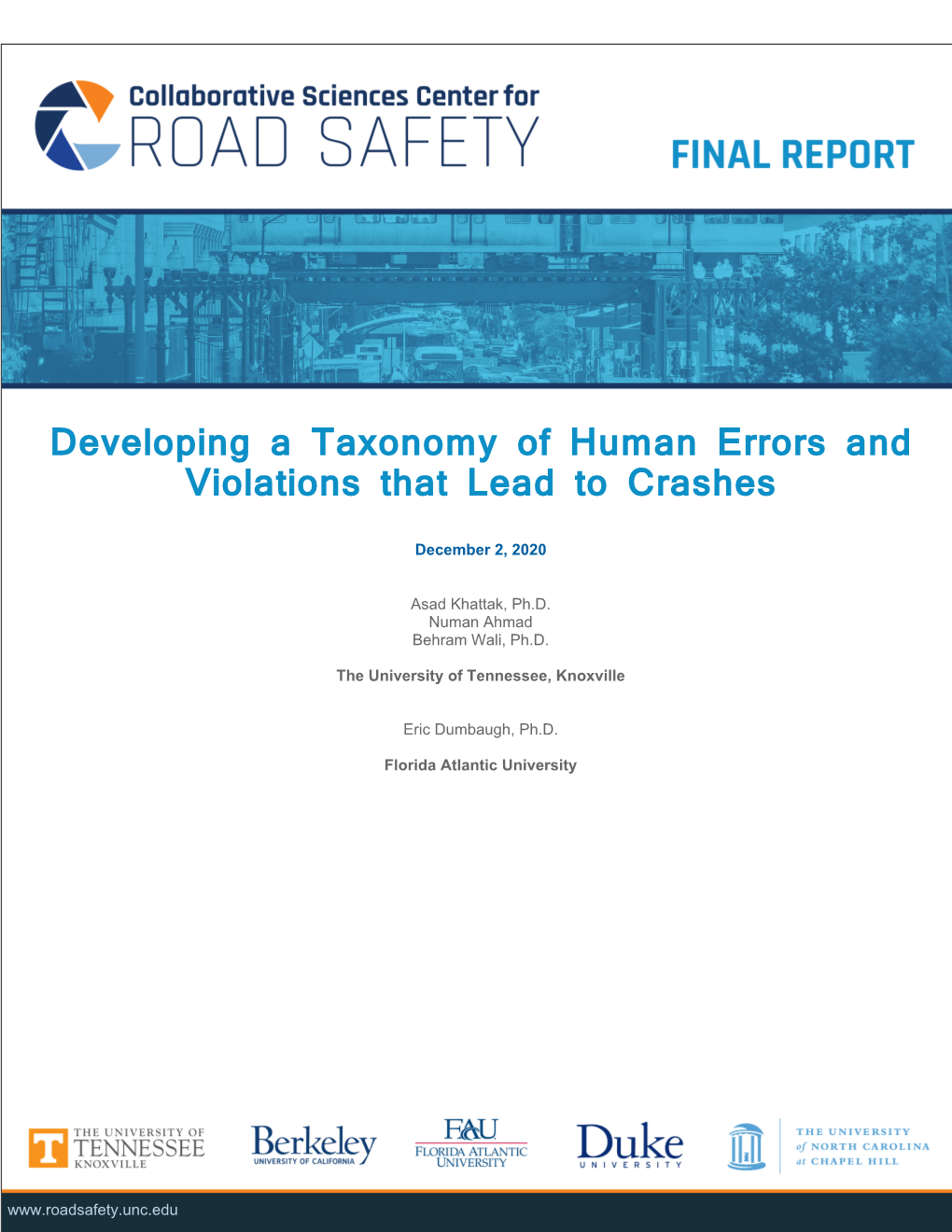 Developing a Taxonomy of Human Errors and Violations That Lead to Crashes