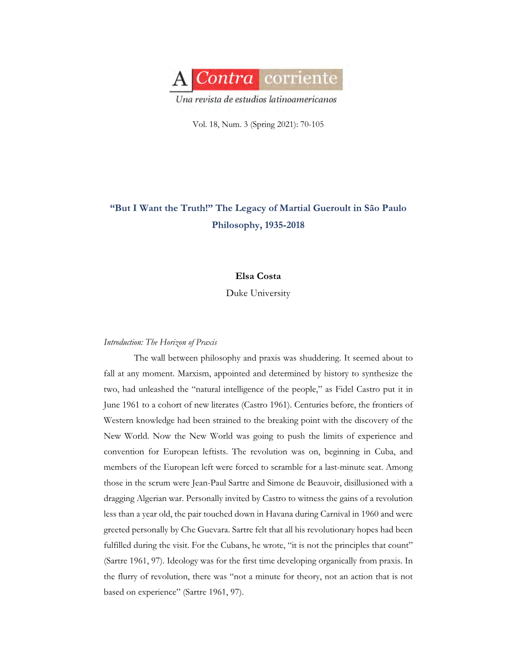 “But I Want the Truth!” the Legacy of Martial Gueroult in São Paulo Philosophy, 1935-2018