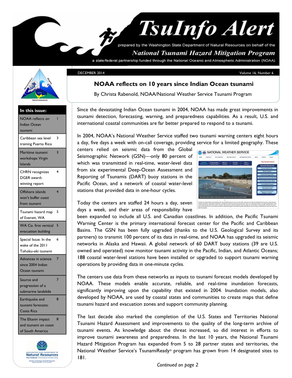 NOAA Reflects on 10 Years Since Indian Ocean Tsunami by Christa Rabenold, NOAA/National Weather Service Tsunami Program