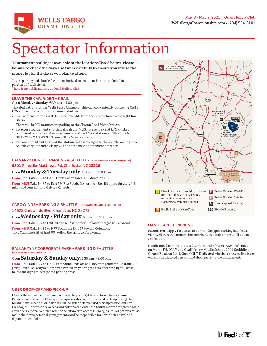 Spectator Information Arrowood Rd