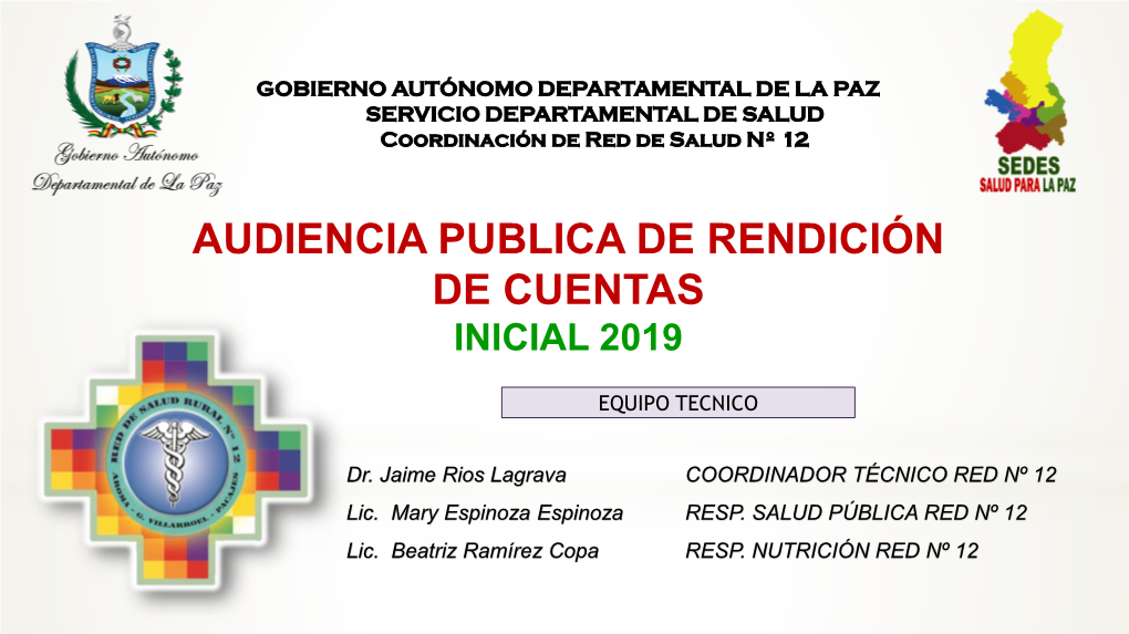 Red Rural Nº 12 Audiencia Publica Inicial 2019