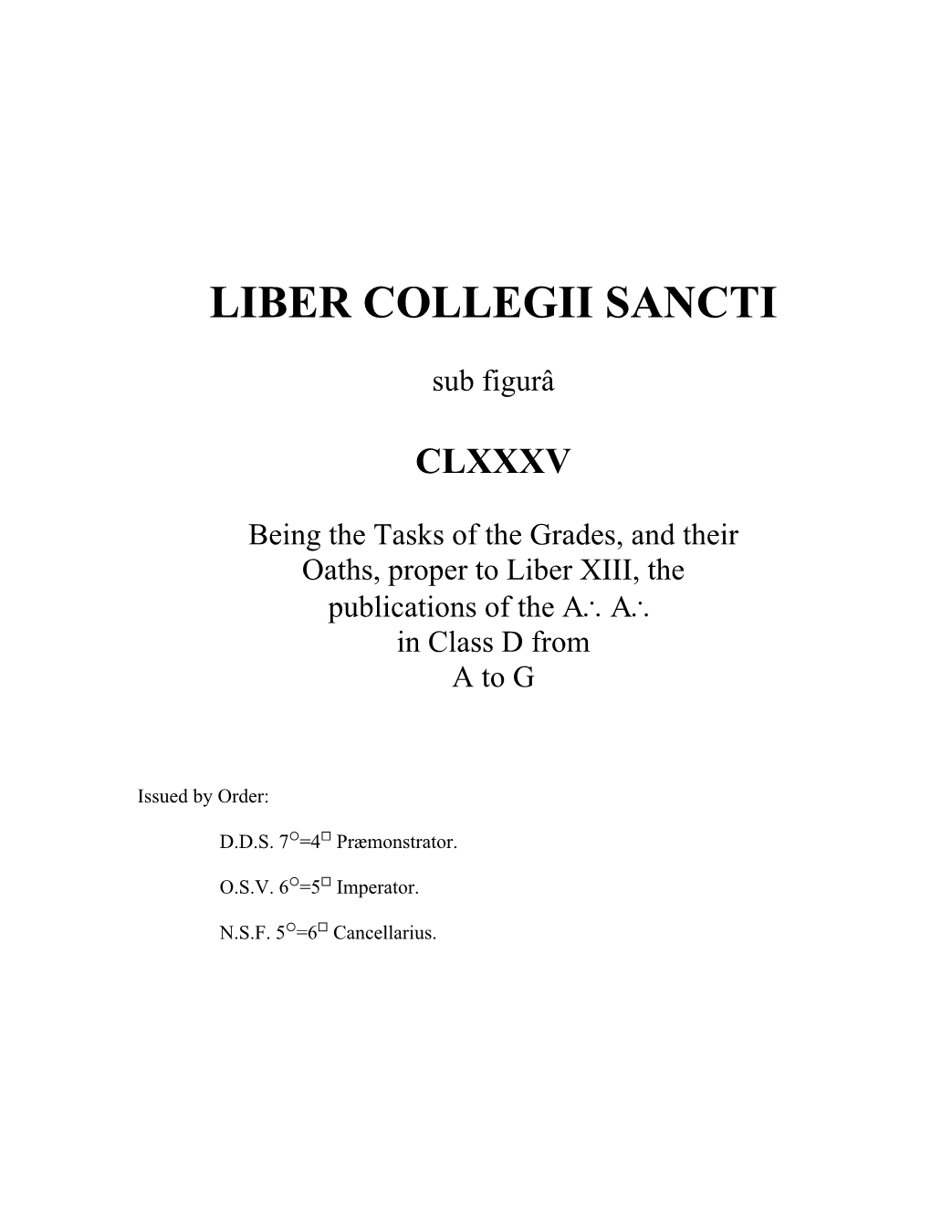 Liber Collegii Sancti